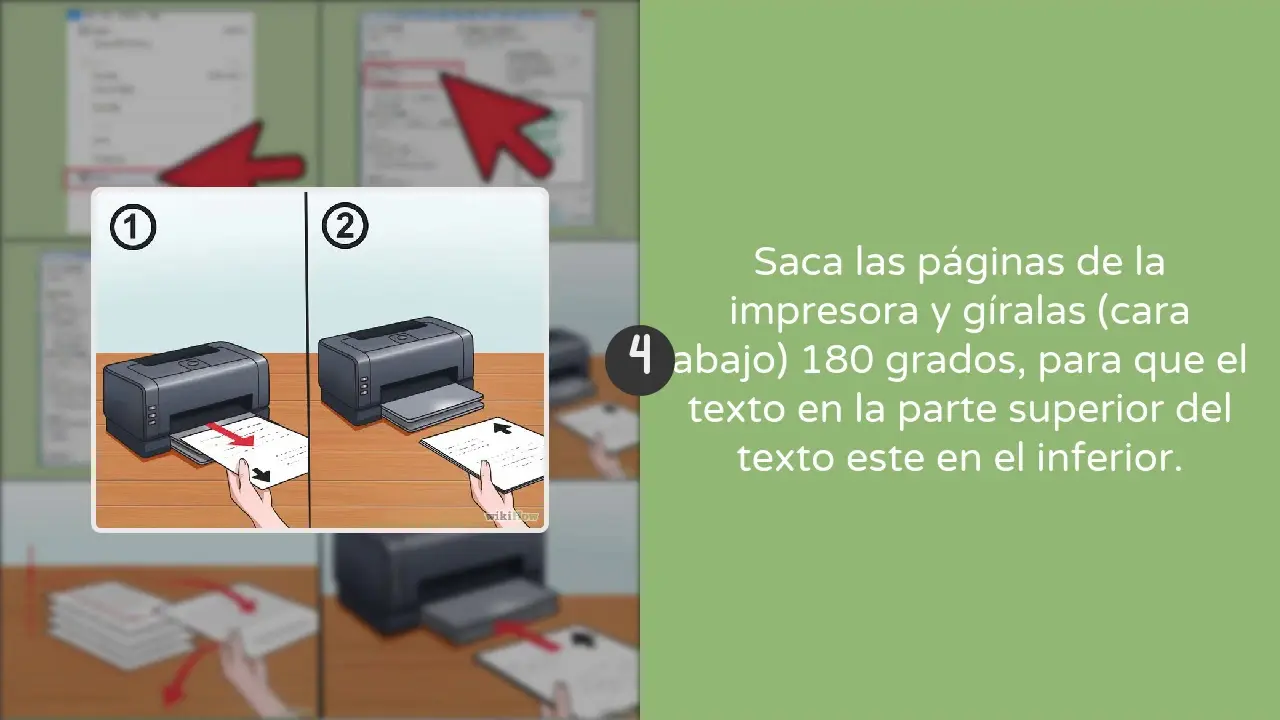 como colocar las imagenes para imprimir doble faz imprenta - Cómo acomodar las hojas para imprimir doble cara