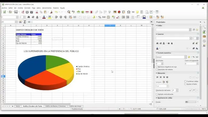 como hacer una grafica en libreoffice writer - Cómo agrego un gráfico en LibreOffice