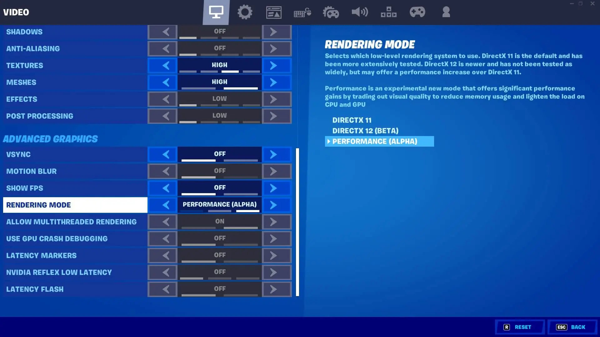 configuracion grafica fortnite - Cómo ajustar los gráficos en Fortnite