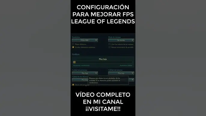 como cambiar la calidad grafica de league of legens - Cómo bajar la calidad de League of Legends