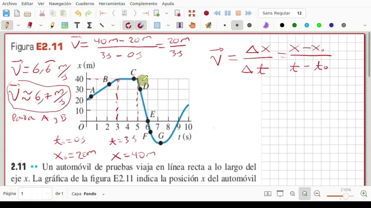 como calcular velocidad instantanea en una grafica - Cómo calcular VF en física