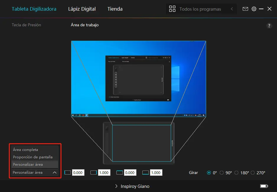 como cambiar el area de una tableta grafica - Cómo cambiar el área de la tableta Wacom