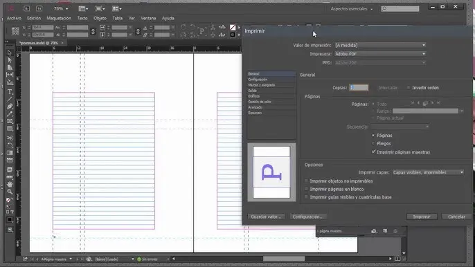 como armar un original para imprenta pliego doble en indesign - Cómo cambiar el tamaño de un pliego en InDesign