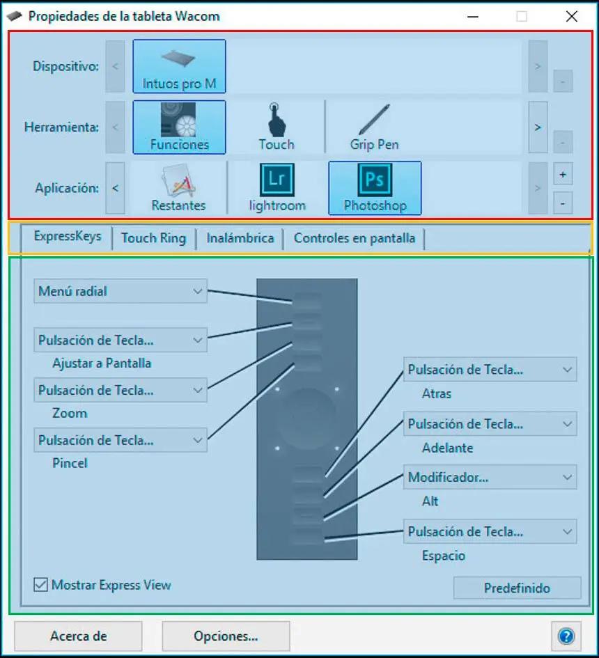 como configurar los botones de una tableta grafica - Cómo cambiar la sensibilidad de Wacom