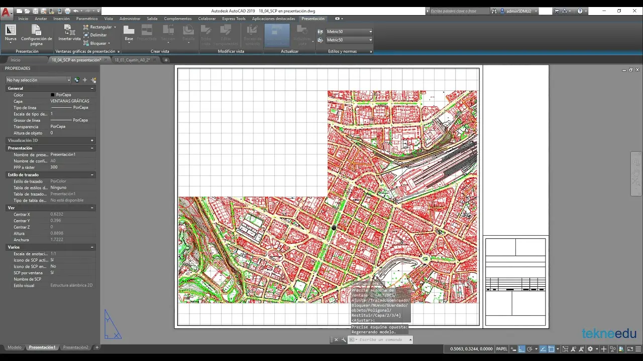 centrar objeto en ventana grafica - Cómo centrar la ventana en AutoCAD