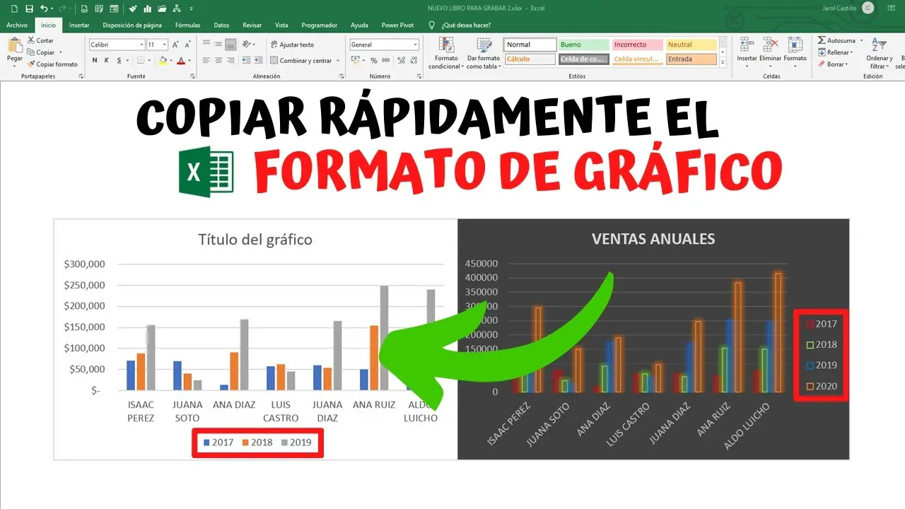 como copiar grafica interactivos - Cómo Copiar un gráfico dinámico