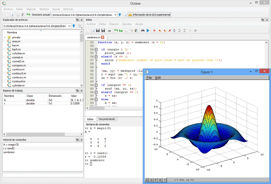 como crear interfaz grafica desde octave - Cómo correr un programa en octave