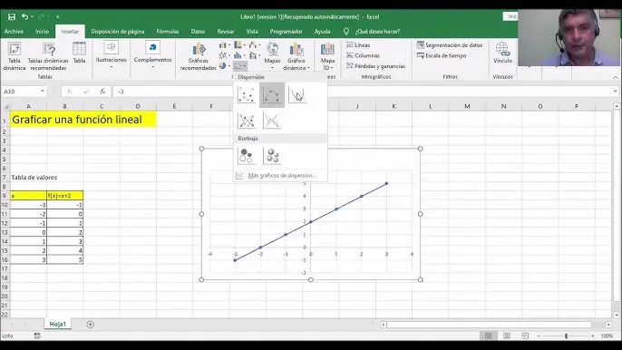 como hacer una grafica de funcion lineal en word - Cómo crear un gráfico de líneas en Word