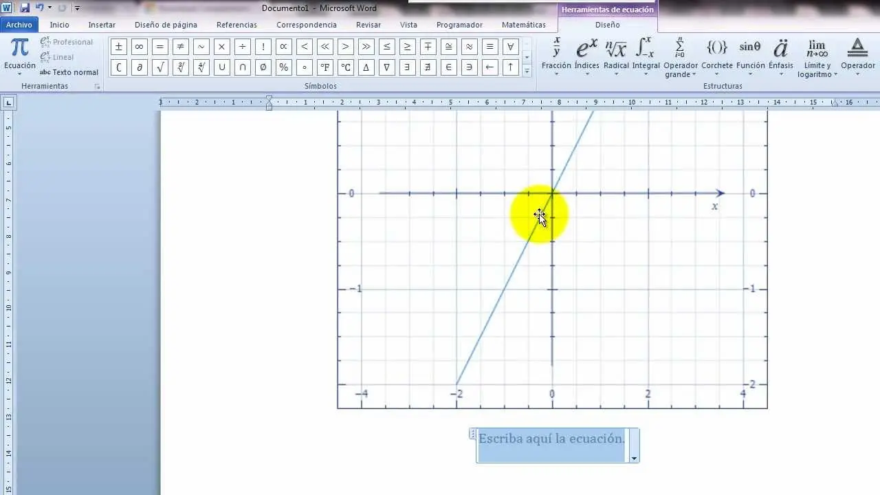 como insertar una grafica de coordenadas en word - Cómo crear un plano de coordenadas en Word