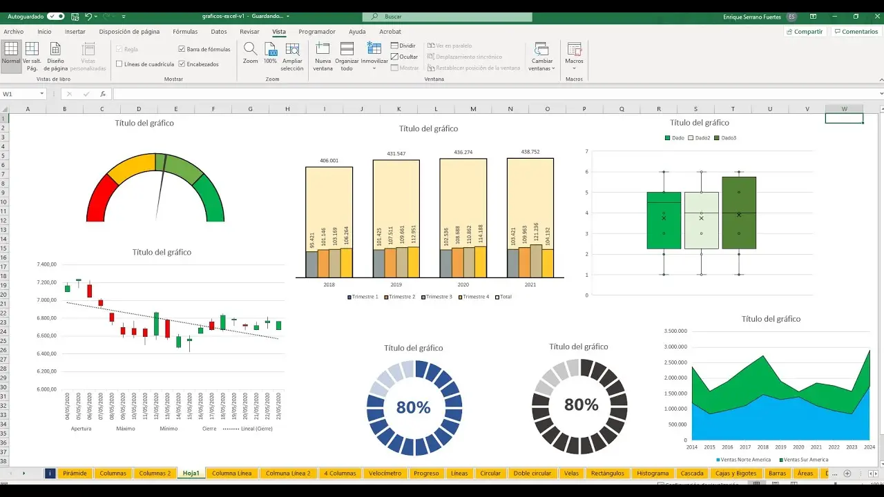 como descargar una grafica de excel - Cómo descargar gráficos