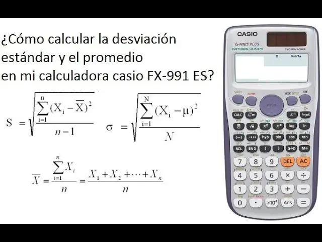 como calcular la desviacion tipica en una casio calculadora grafica - Cómo encontrar la desviación estándar en una calculadora gráfica