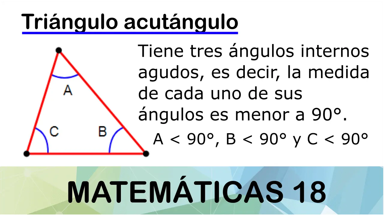 como se grafica un triangulo acutangulo - Cómo es la forma de un triángulo acutángulo