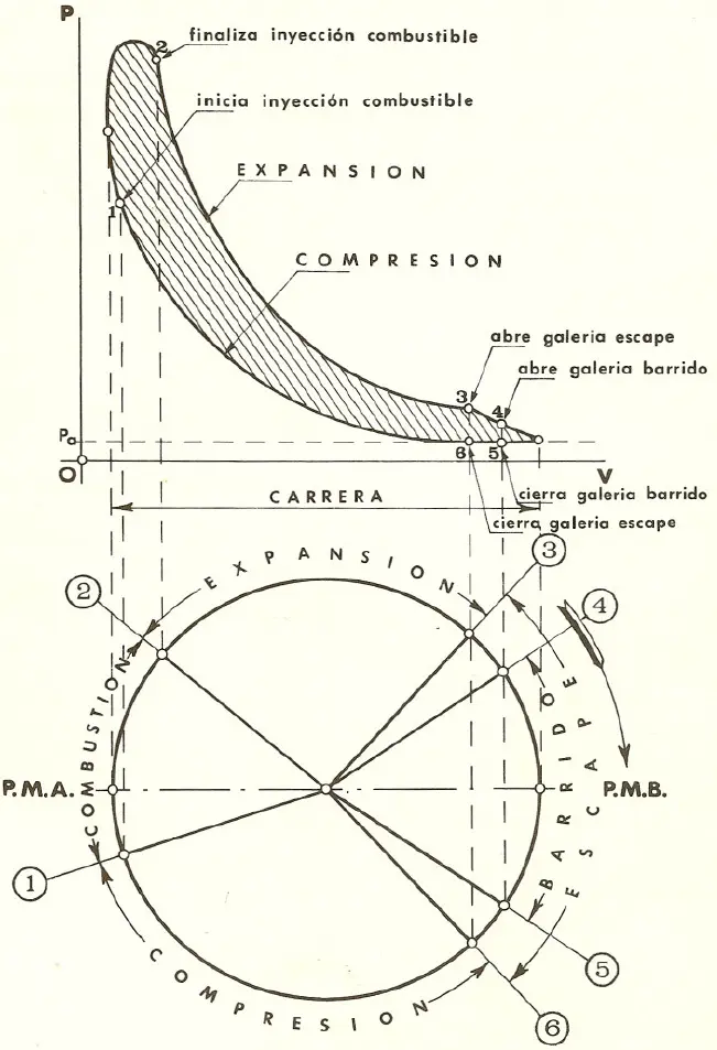 ciclo de dos tiempos grafica - Cómo funciona el ciclo de dos tiempos