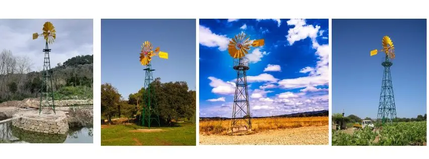 edad del agua y del viento imprenta - Cómo funciona el molino de viento para extraer agua