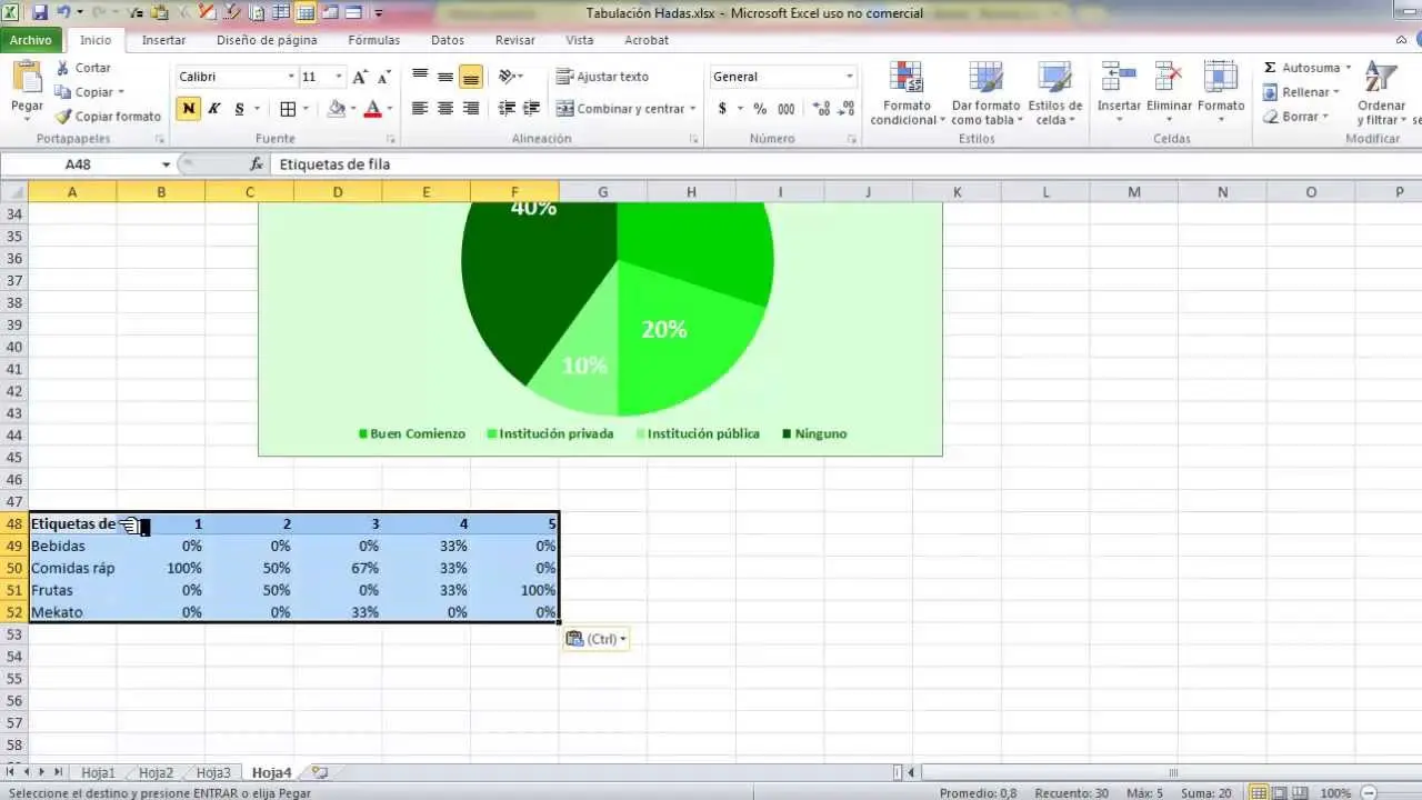 como se grafica una tabulacion de encuestas en excel - Cómo hacer una tabla de encuesta en Excel