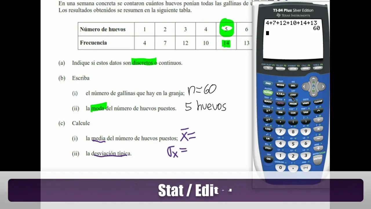 como hacer una tabla estadistica en una calculadora grafica - Cómo hacer una tabla en la calculadora TI-84