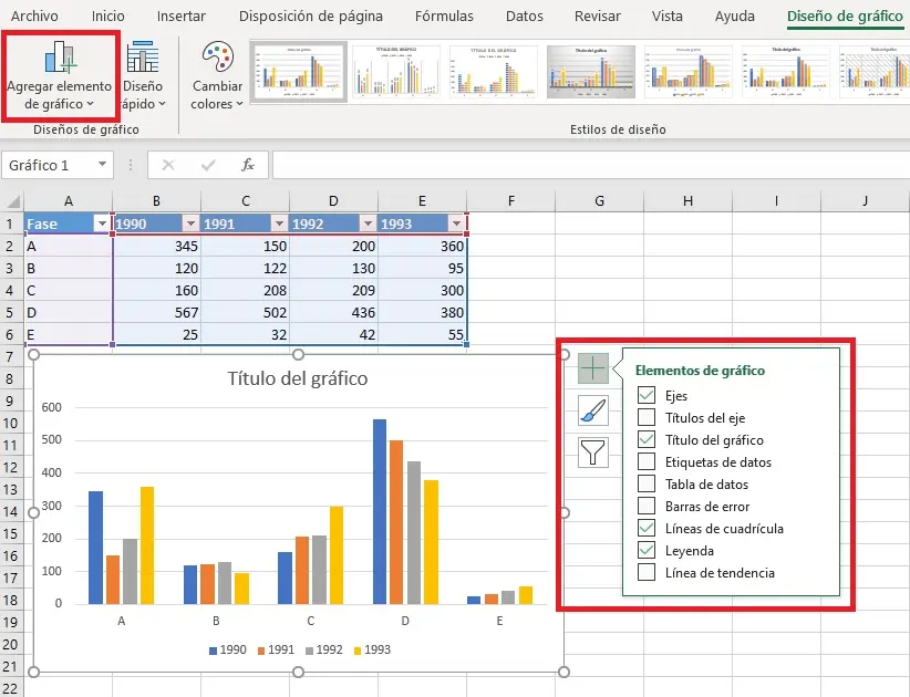 como inserto grafica en excel - Cómo insertar un gráfico en Excel con el teclado