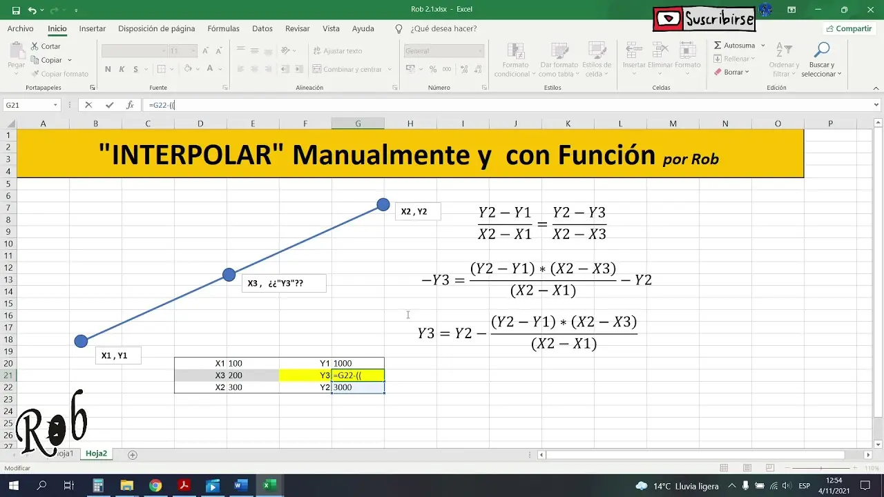 interpolar en excel grafica - Cómo interpolar un gráfico en Excel