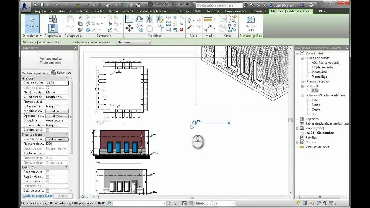 ventana grafica en revit - Cómo modificar el tamaño de la ventana gráfica en Revit