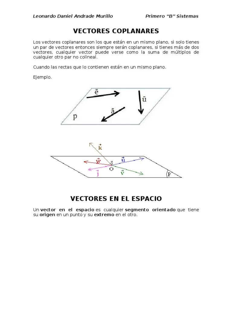 vectores coplanares representacion grafica - Cómo mostrar vectores coplanares