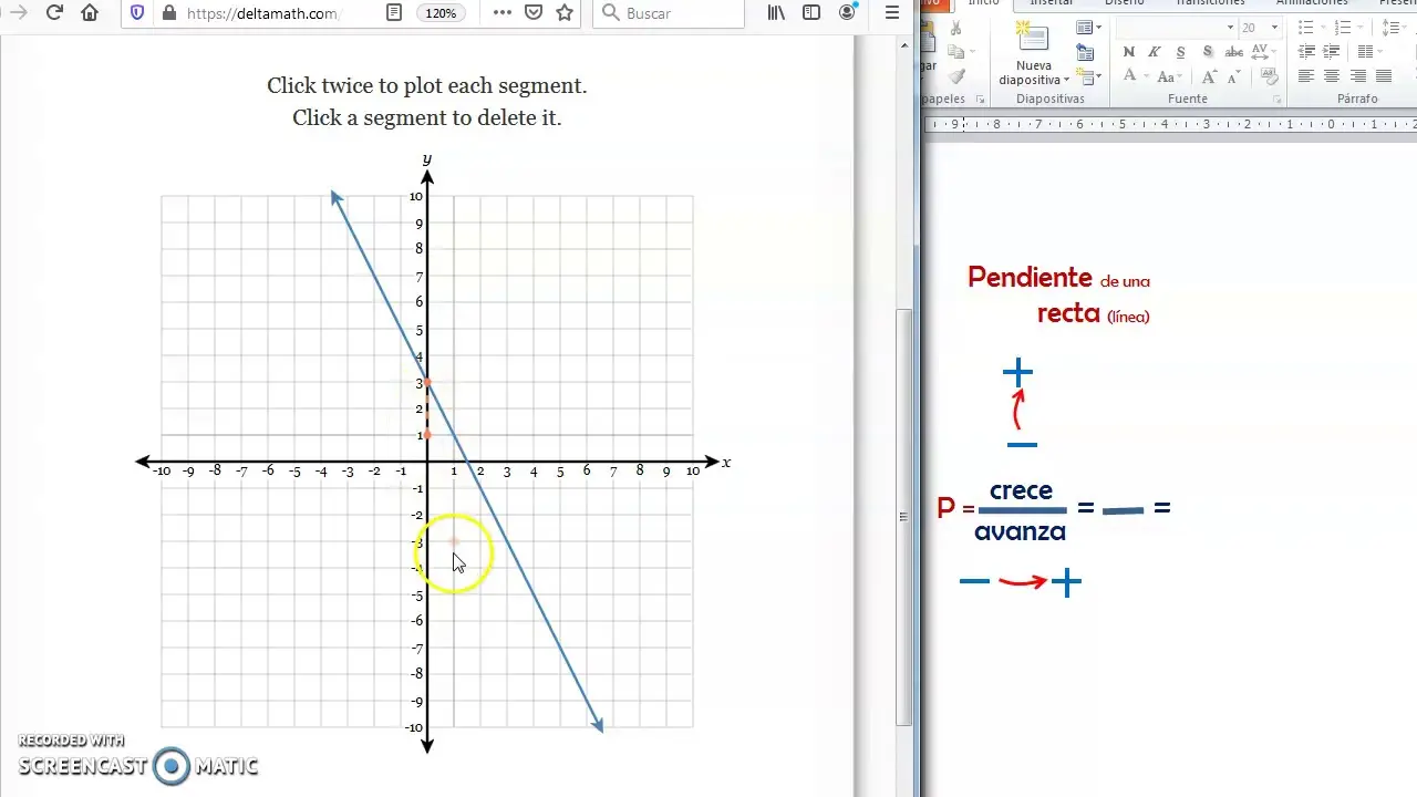 como hacer que una grafica me tire la pendiente - Cómo obtener la pendiente de una gráfica