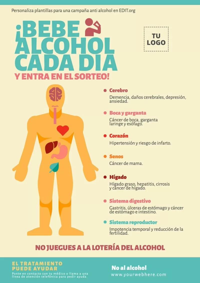 campaña de lucha contra el consumo de alcohol grafica - Cómo promover el no consumo de alcohol