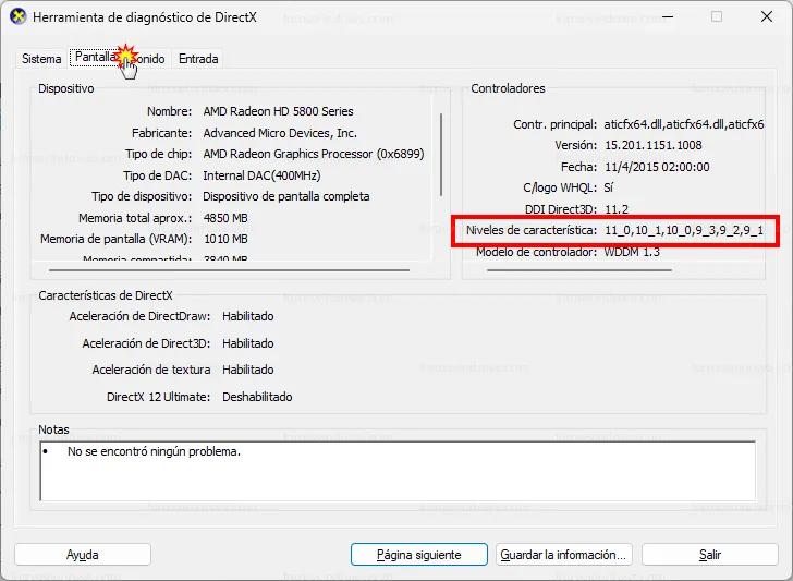 como saber que directx soporta mi tarjeta grafica - Cómo puedo saber qué DirectX usa mi PC