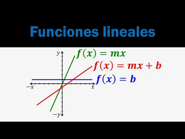 como se grafica una funcion lineal o constante - Cómo saber si una función es lineal o constante