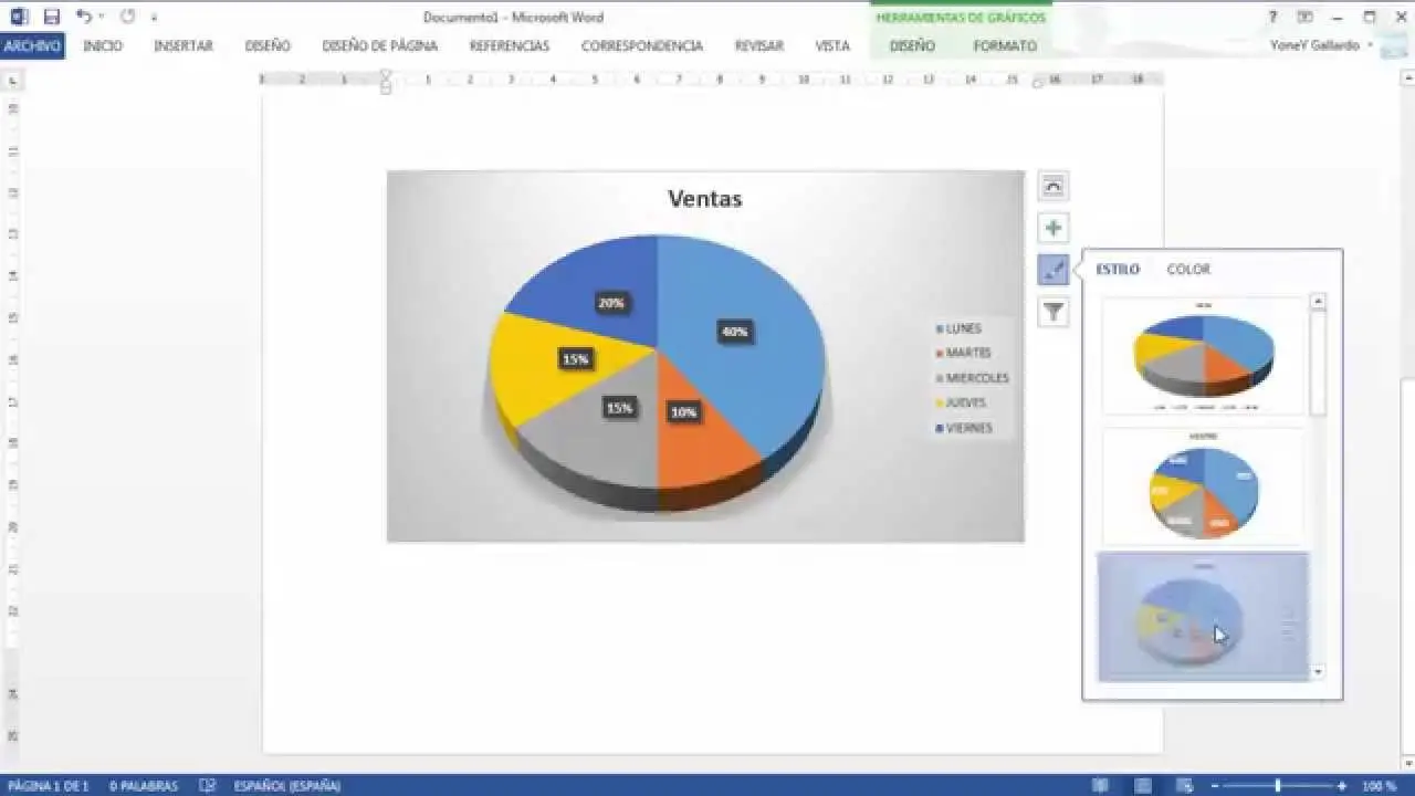 como poner porcentajes en una grafica de word - Cómo sacar porcentaje en Word