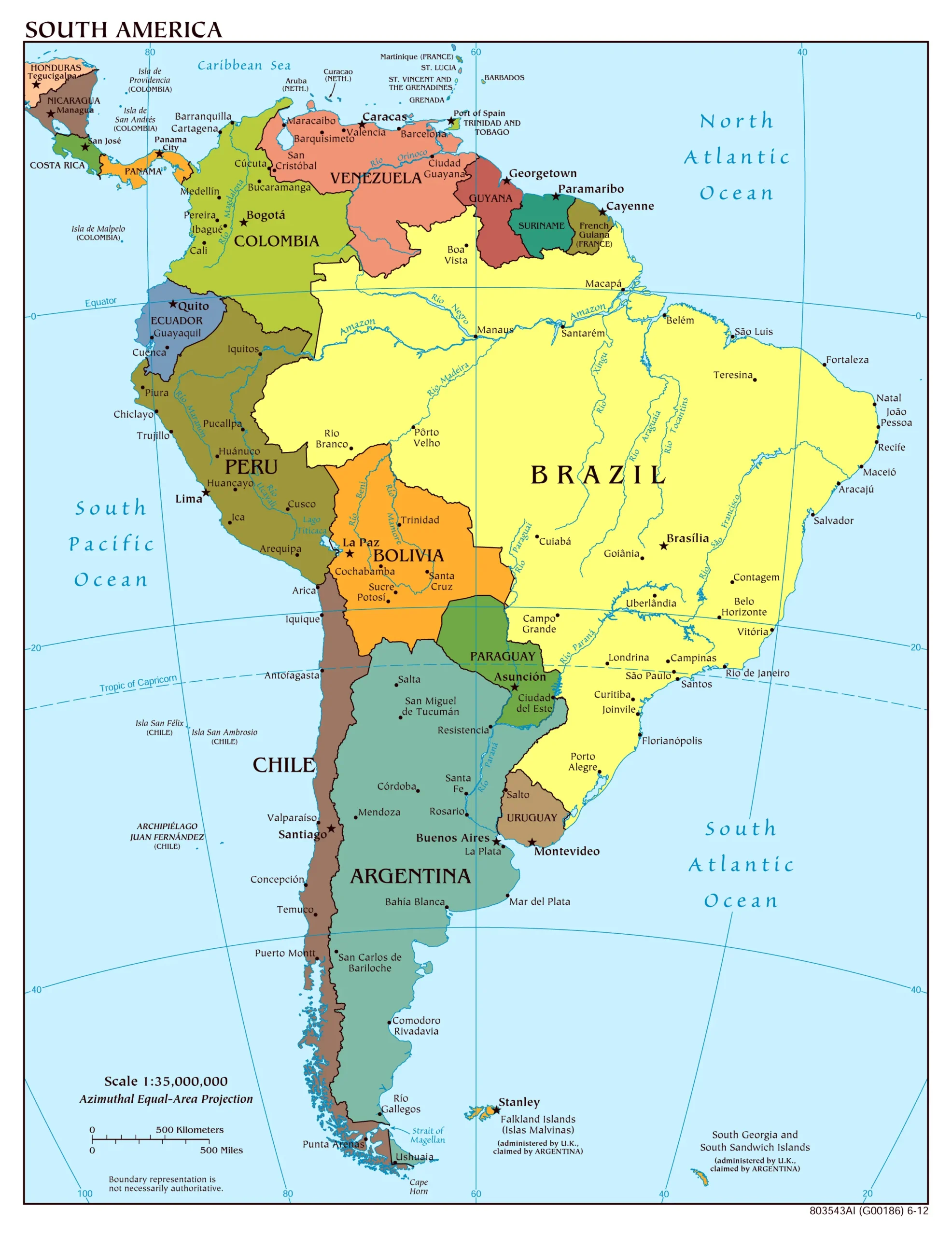 mapa de america con escala grafica - Cómo se divide el mapa de América