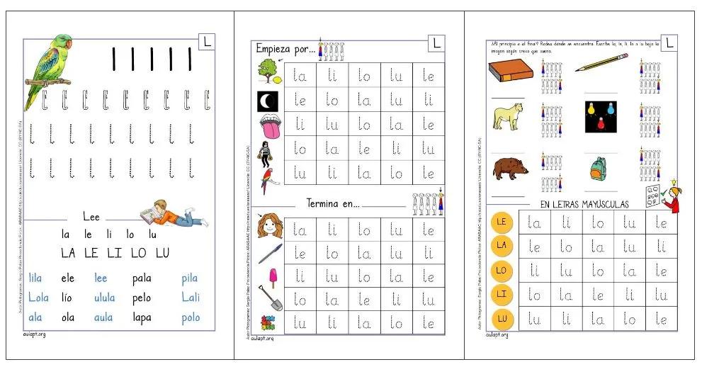 actividades con las letras l m p s imprenta - Cómo se les llama a los ejercicios para mejorar la letra