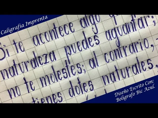 contrario a letra imprenta - Cómo se llama la escritura a mano