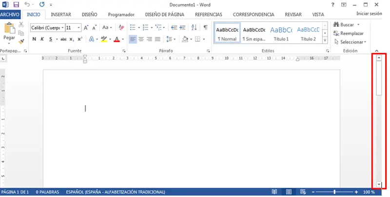 interfaz grafica de microsoft word - Cómo se llaman las partes de la interfaz de Word