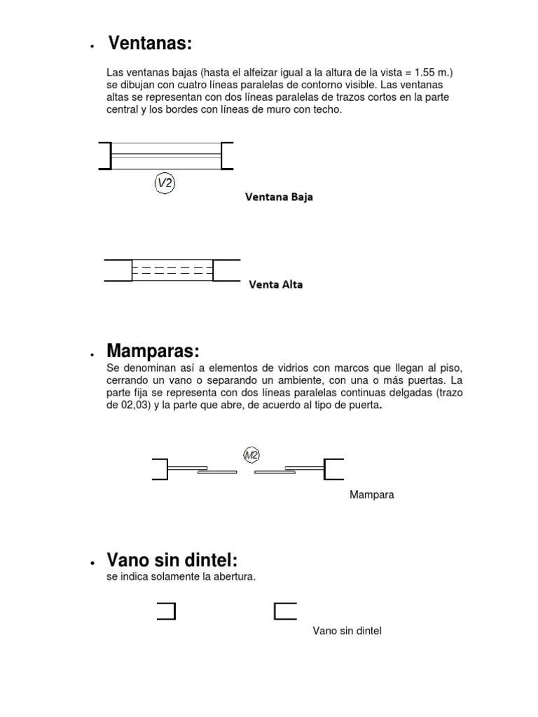 como se grafica la apertura de una ventana pivotante - Cómo se representa una ventana alta