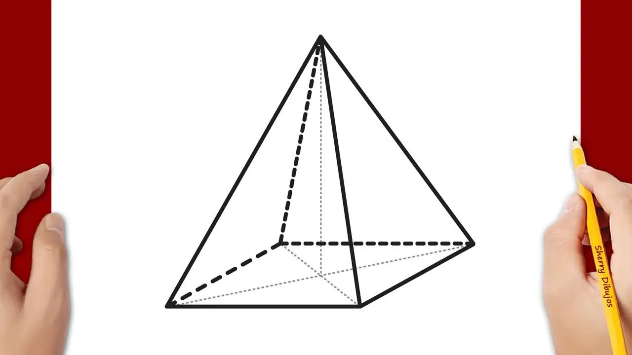 como se grafica una piramide cuadrangular - Cómo se ve una pirámide cuadrangular