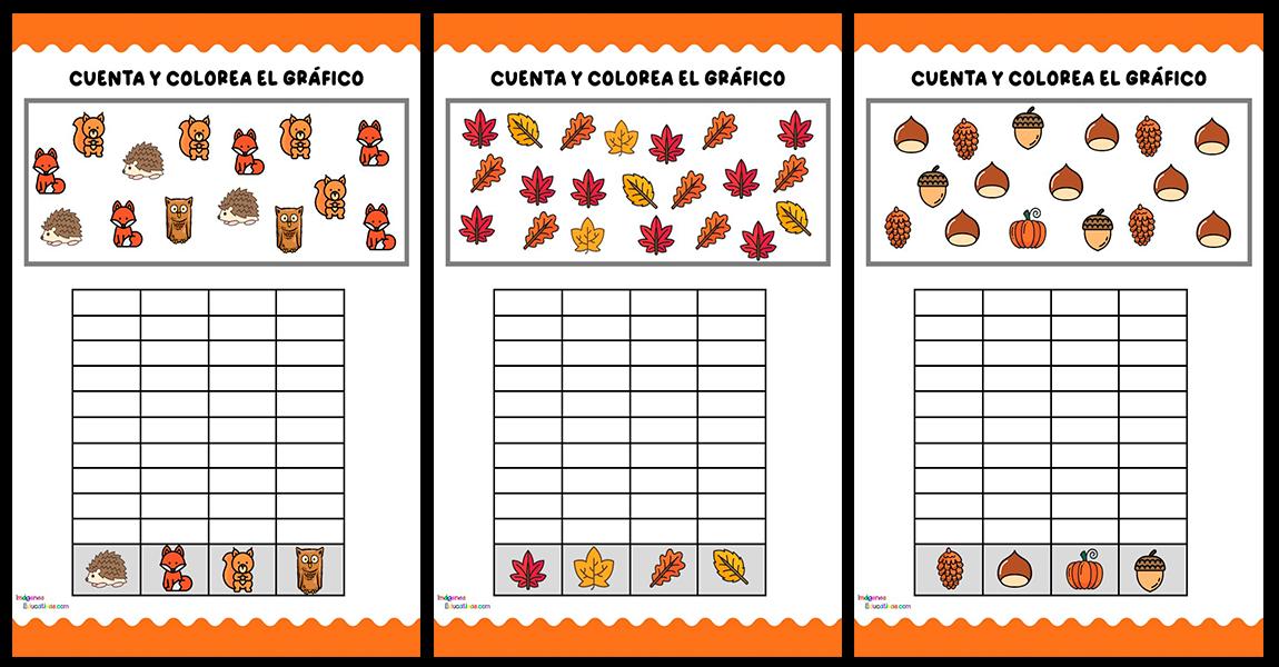 actividad grafica otoño - Cómo trabajar el otoño con los niños