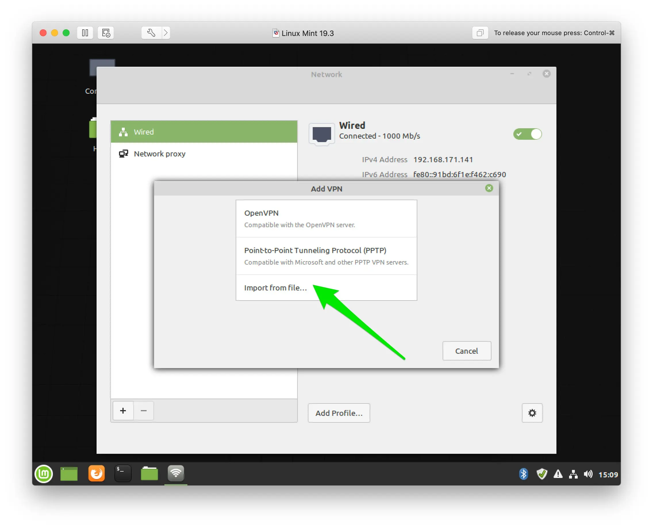 abrir interfaz grafica openvpn linux mint - Cómo usar una VPN en Linux Mint