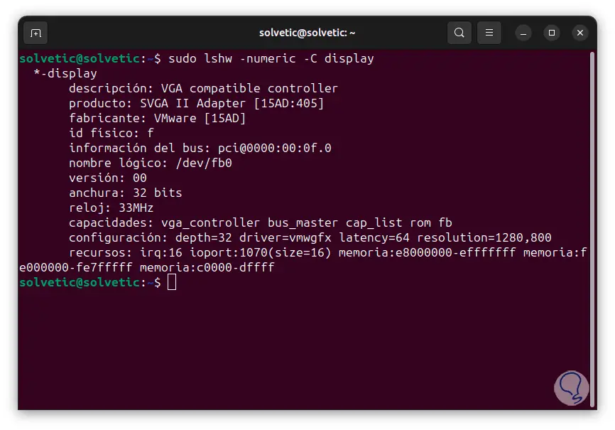 como saber la tarjeta grafica de mi pc ubuntu - Cómo ver la tarjeta gráfica en Ubuntu