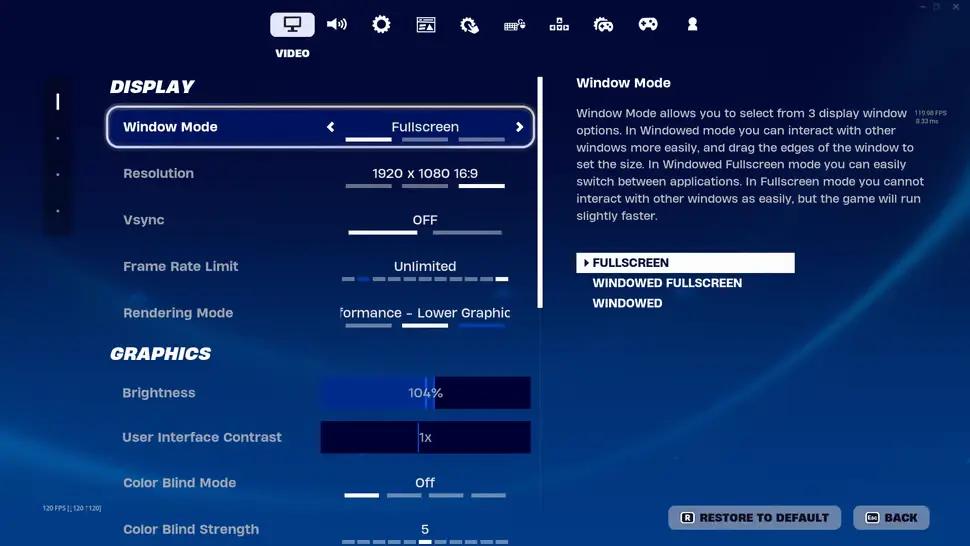 configuracion grafica fortnite - Cuál es el máximo de fps en Fortnite