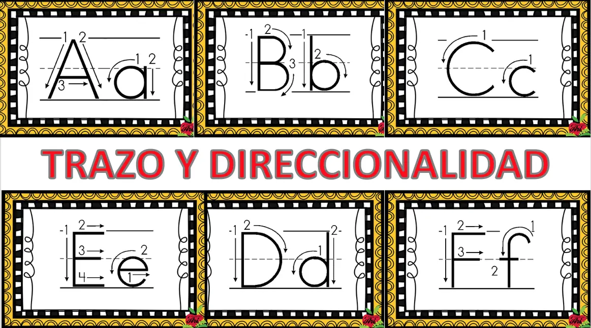 direcionalidad letra imprenta minuscula - Cuál es el trazo correcto de las letras