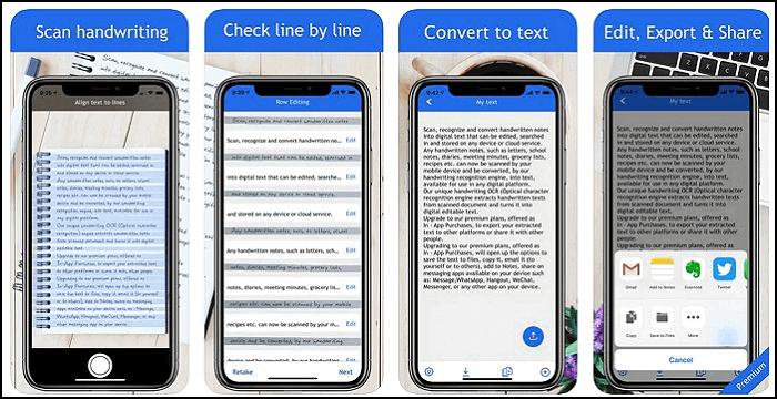 app para pasar de cursiba a imprenta escaner - Cuál es la aplicación que convierte la escritura a mano en notas