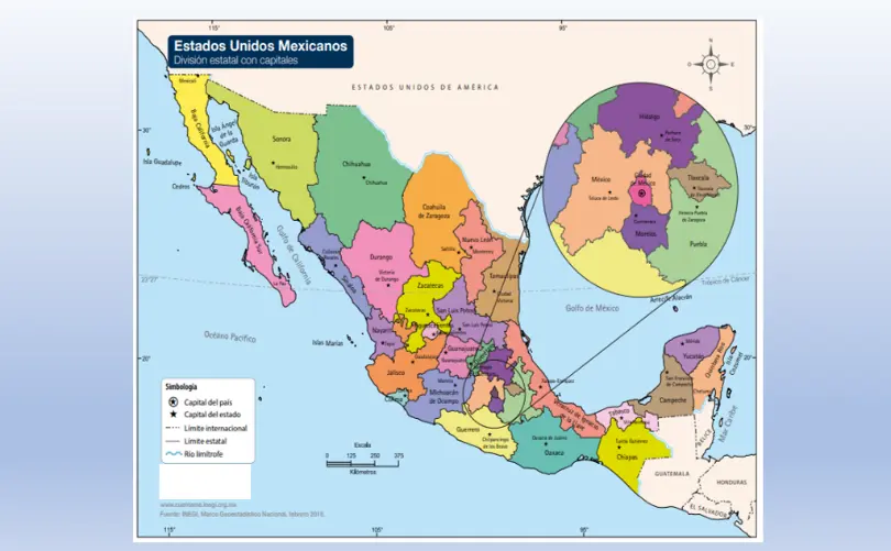 escala grafica de mexico - Cuál es la escala gráfica de la República Mexicana