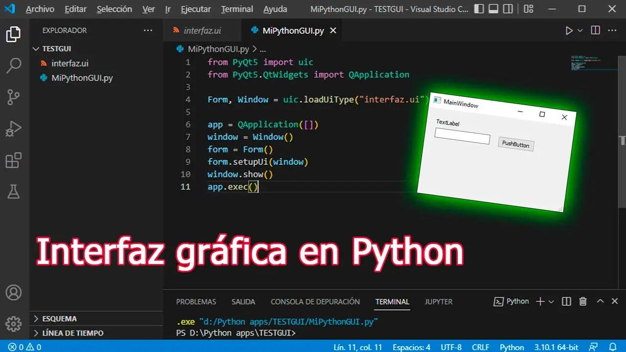 librerias para interfaz grafica python - Cuál es la librería más usada en Python