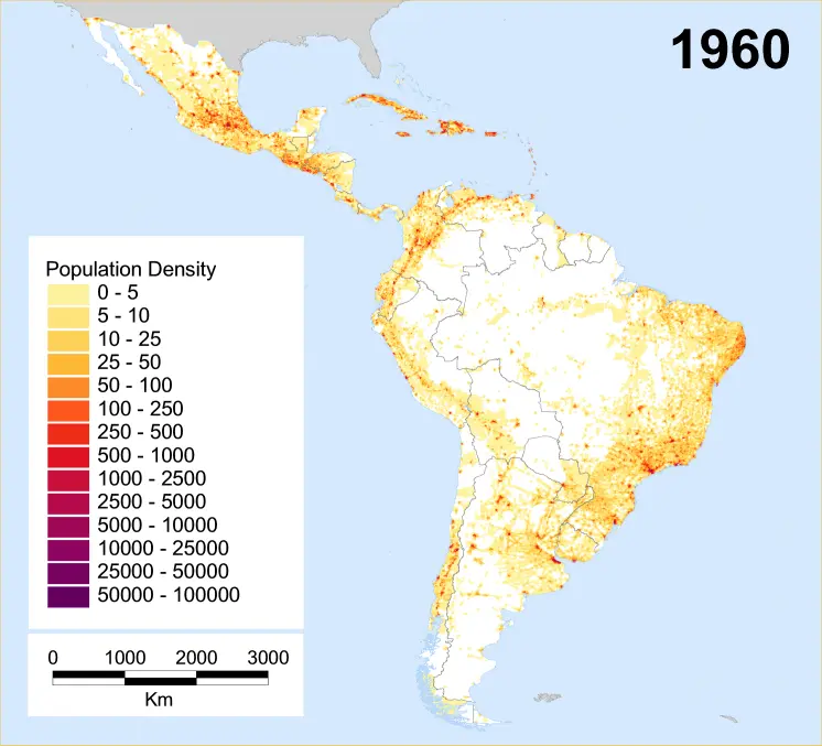 aumento de la poblacion en america grafica en mapa - Cuál es la tasa de crecimiento poblacional