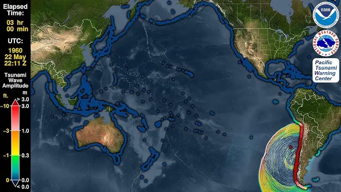 chile tsunami grafica - Cuál fue el peor tsunami en Chile