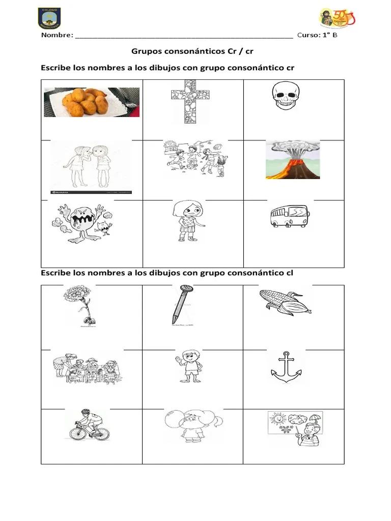 grupos consonanticos cl imprenta - Cuáles son los 13 grupos consonánticos