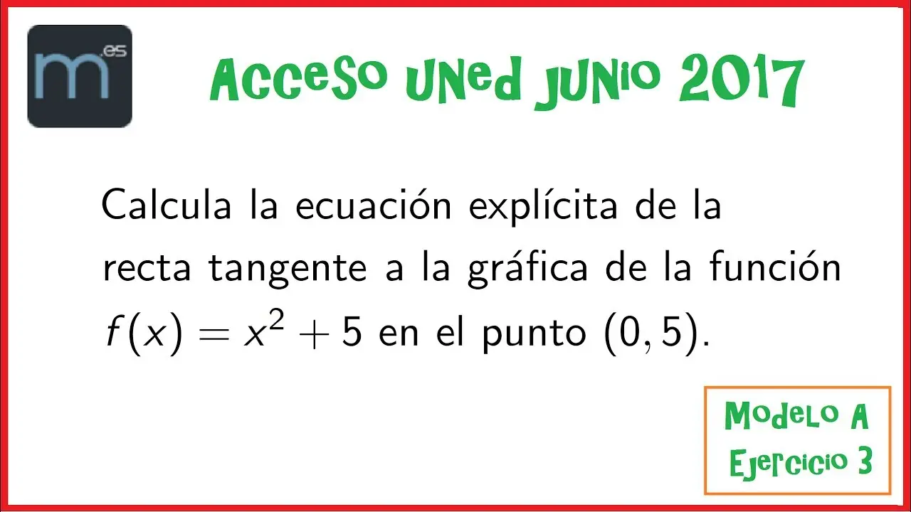 recta tangente a la grafica de una funcion - Cuando una recta es tangente a otra recta