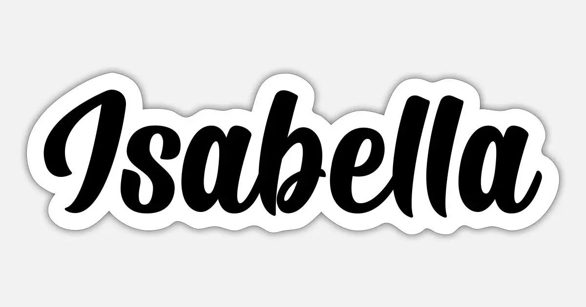 imagen isabella en imprenta - Cuántas letras tiene el nombre de Isabella