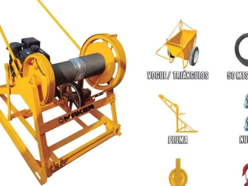 como se grafica un malacate - Cuántas vueltas debe mantenerse como mínimo en el tambor del malacate