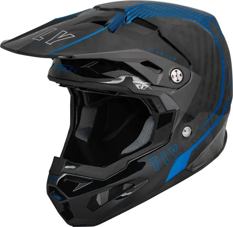 casco fly hunter target azul grafica - Cuánto pesa el casco Fly Racing